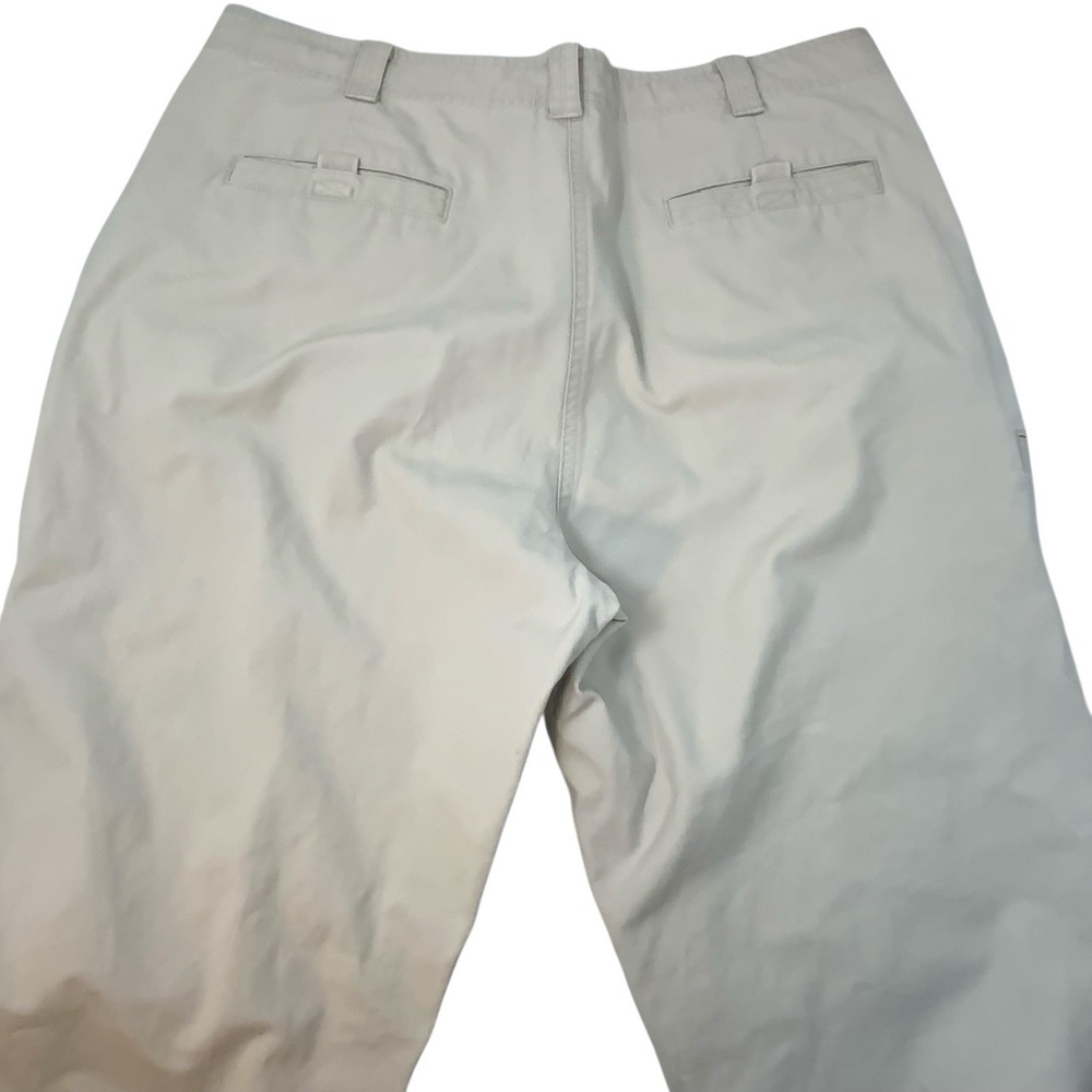 L.L. Bean‎ Women's Size 18 Light Tan Flat Front Cargo Chino Pants Casual Comfort - Picture 8 of 14